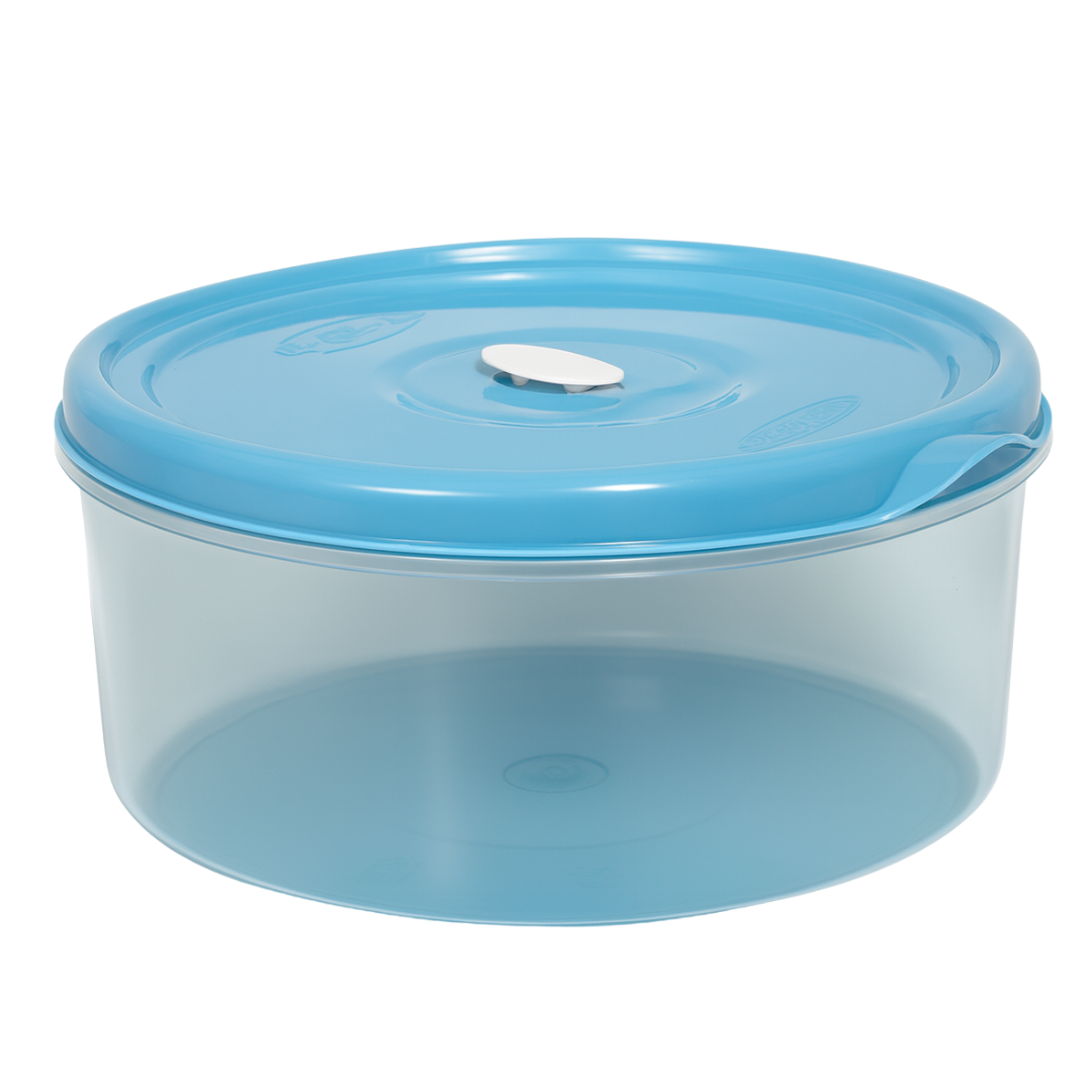 Pote Redondo Com Tampa Plasvale 301 - Cx 12 Unidades