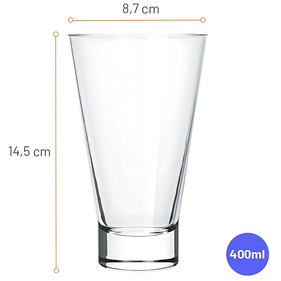 Copo Ilhabela Caipirinha Long Drink 400Ml - Cx 12 Unidades