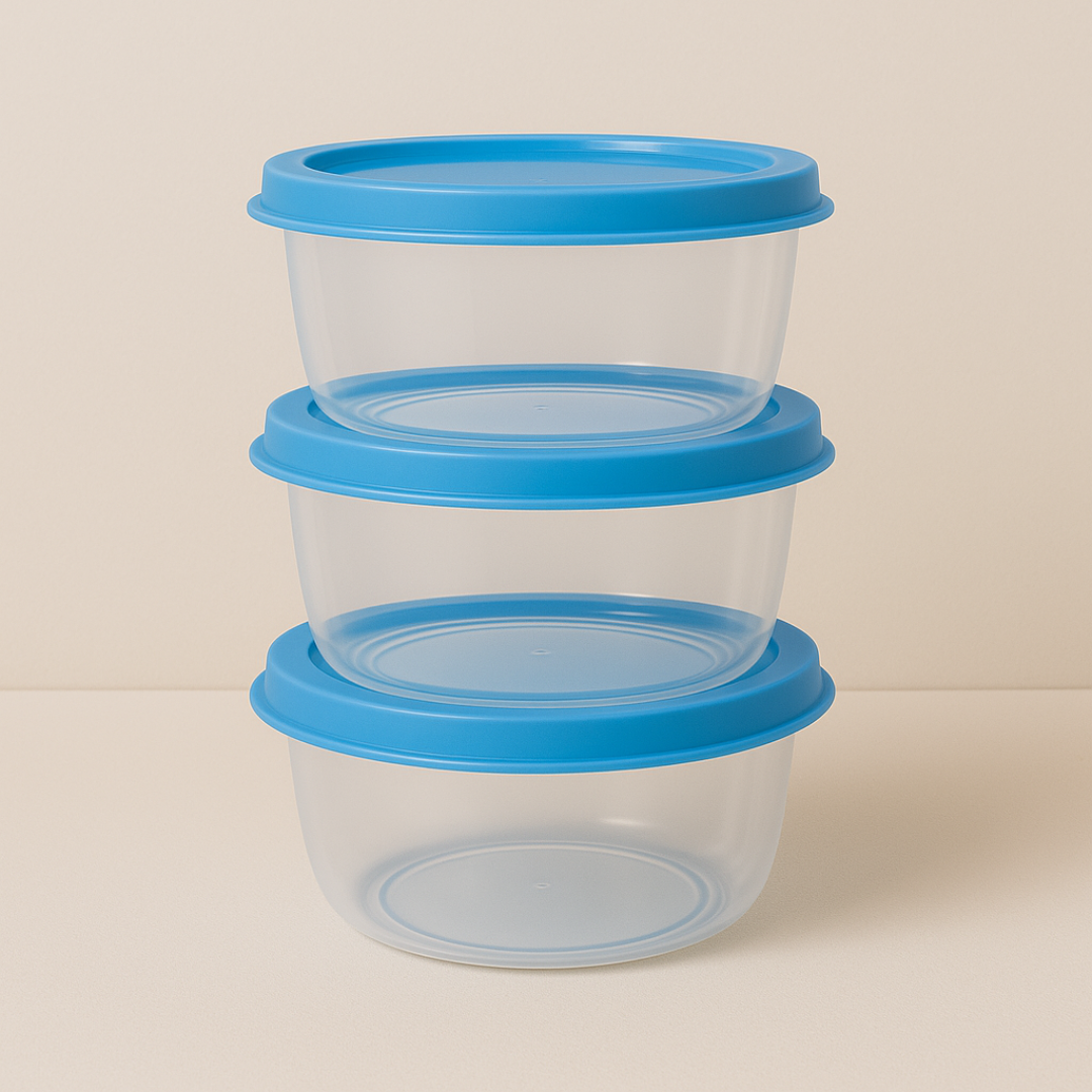 Conj Pote Redondo Mini 3Pcs Ercaplast 1932 - Cx 12 Unidades