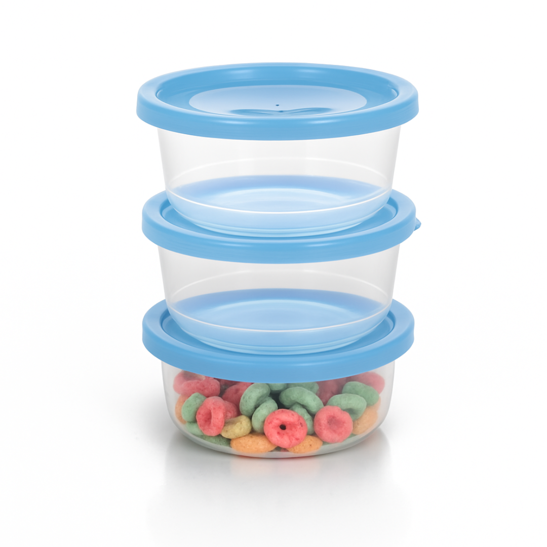 Conj Pote Redondo Mini 3Pcs Ercaplast 1932 - Cx 12 Unidades