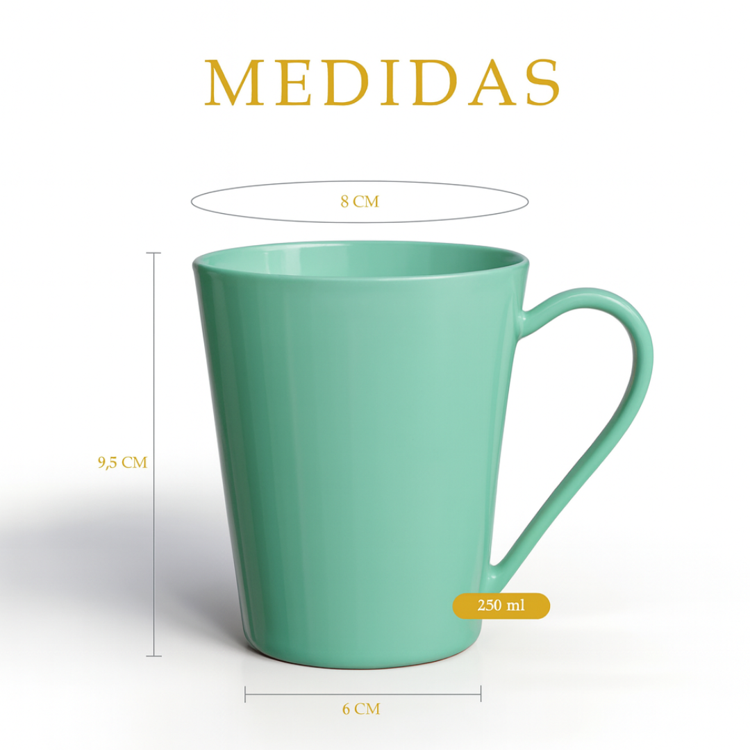 Caneca Tulipa 250Ml Verde Rr  - Cx 12 Unidades