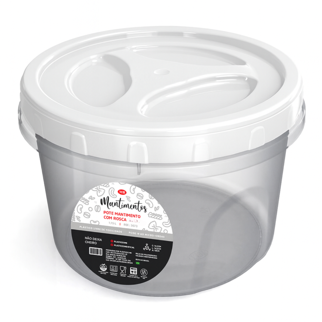 Pote Lock Facil Red N3 1,15Ml Mb  - Cx 12 Unidades
