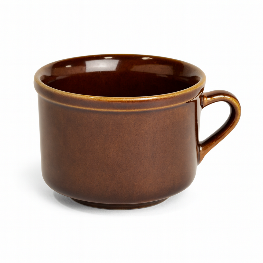 Caneca Cha Lisa Avulso Marrom Horacilio - Cx 12 Unidades