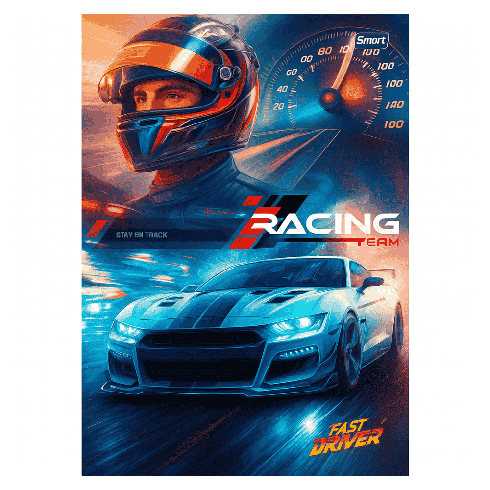 Caderno 1/4 Driver Smart - Cx 12 Unidades
