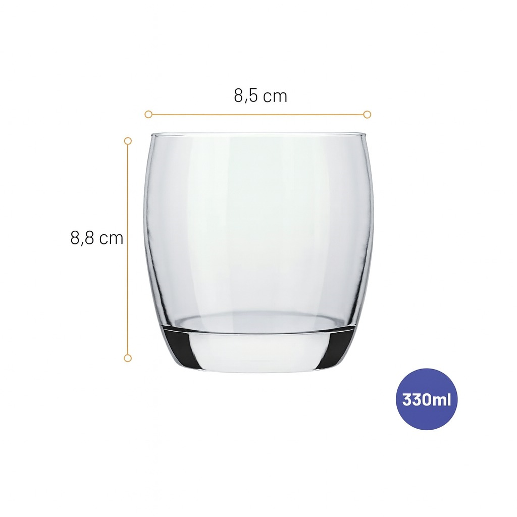 Copo Oca Whisky 330ml Nadir - Cx 24 Unidades