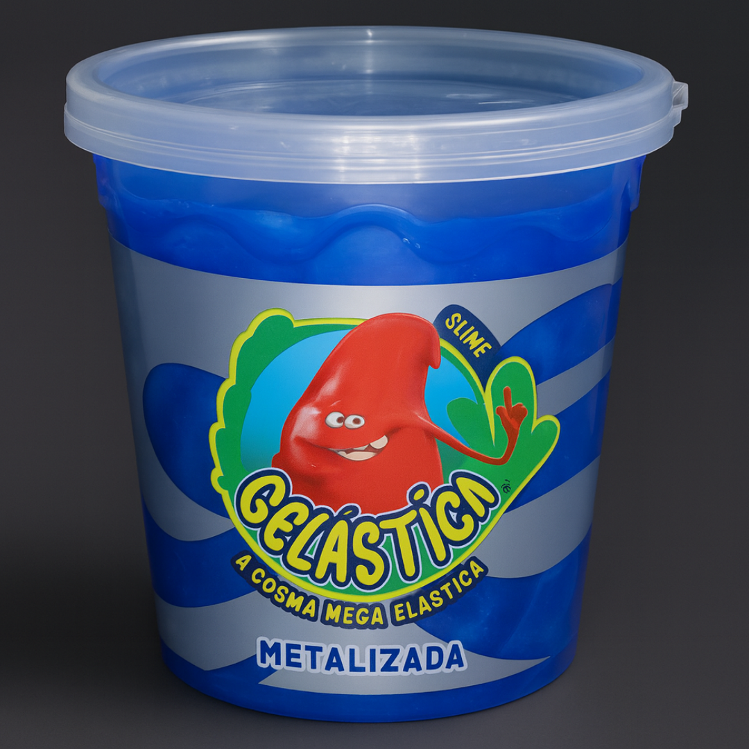 Slime Metalizada 180Gr Sortidos - Cx 6 Unidades