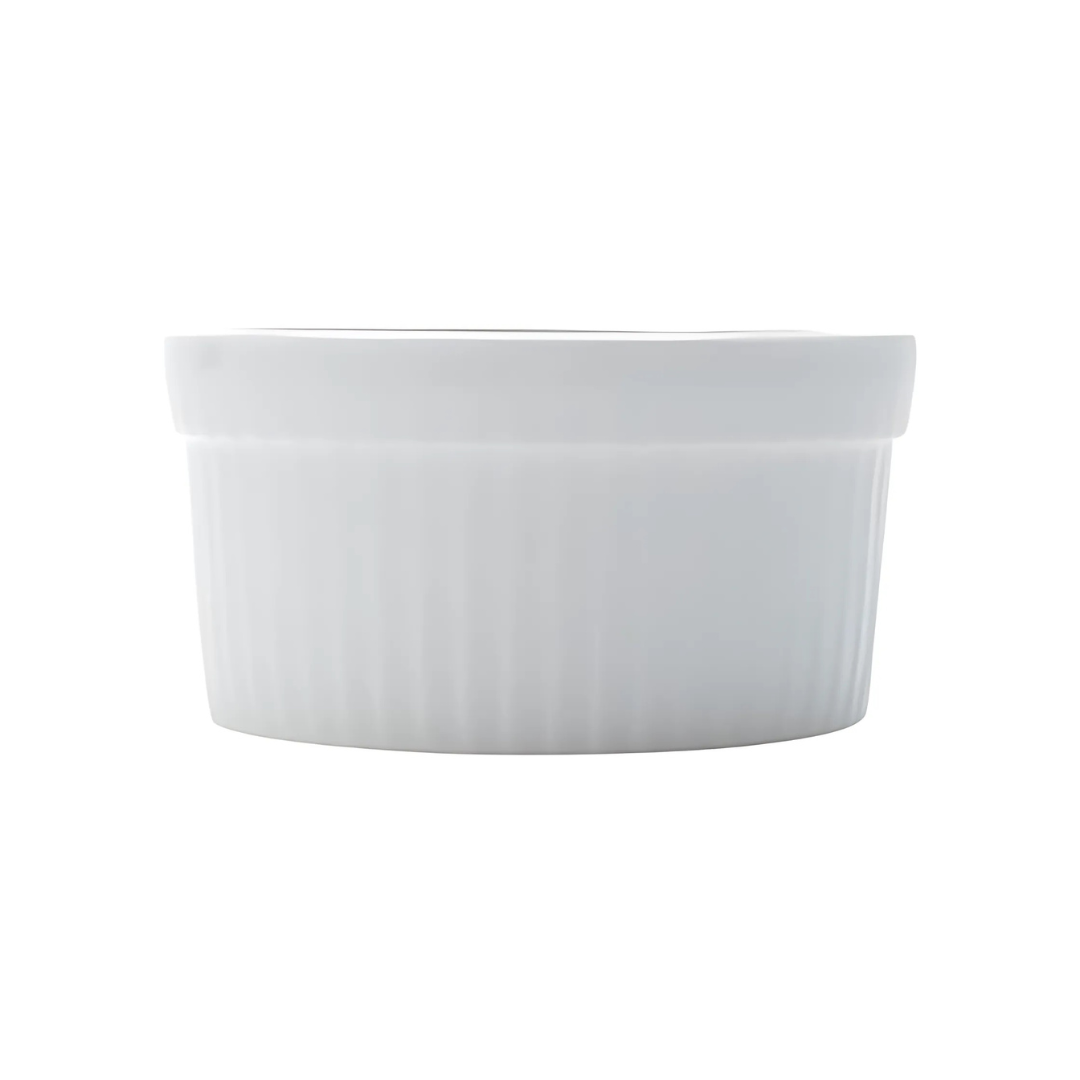 Ramequim de Porcelana 55ml Classic Branca Coliseu - Cx 12 Unidades