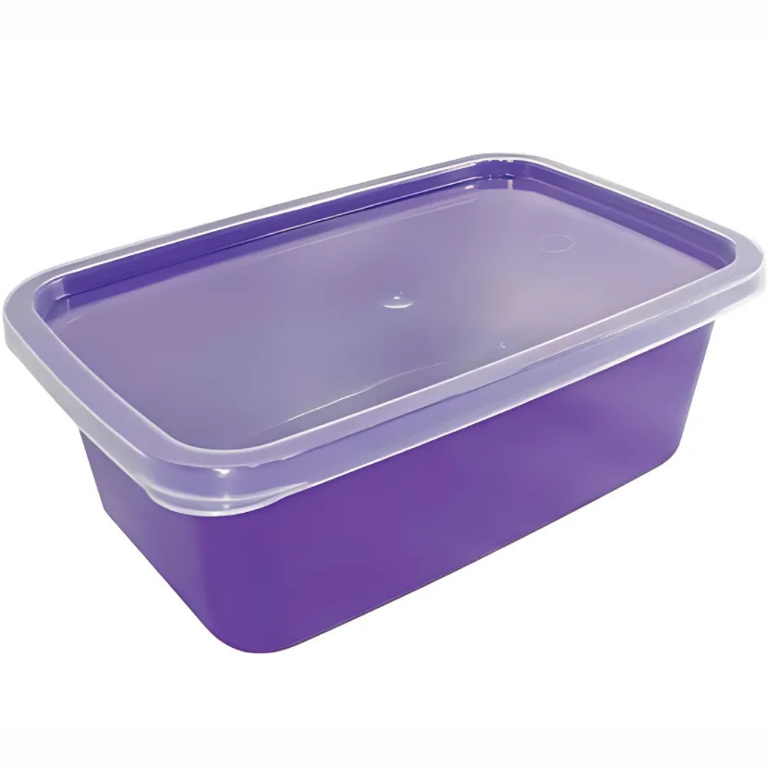 Pote Retangular 1Lt Alvini  - Cx 12 Unidades