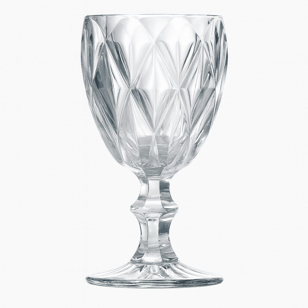 Taça De Vidro 310Ml  Diamond Chazak - Cx 6 Unidades