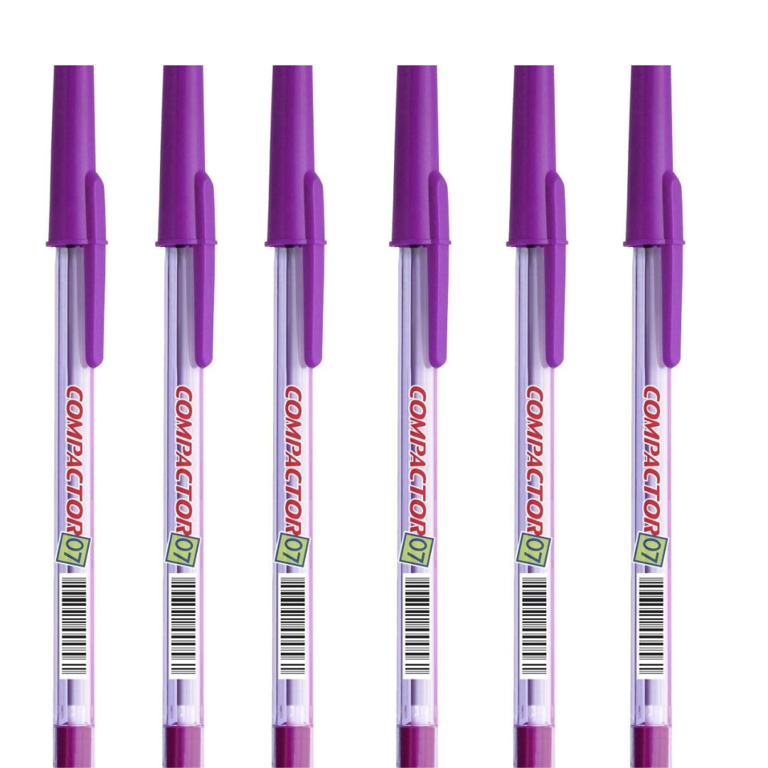 Caneta Esf 07 Violeta Compactor - Cx 25 Unidades