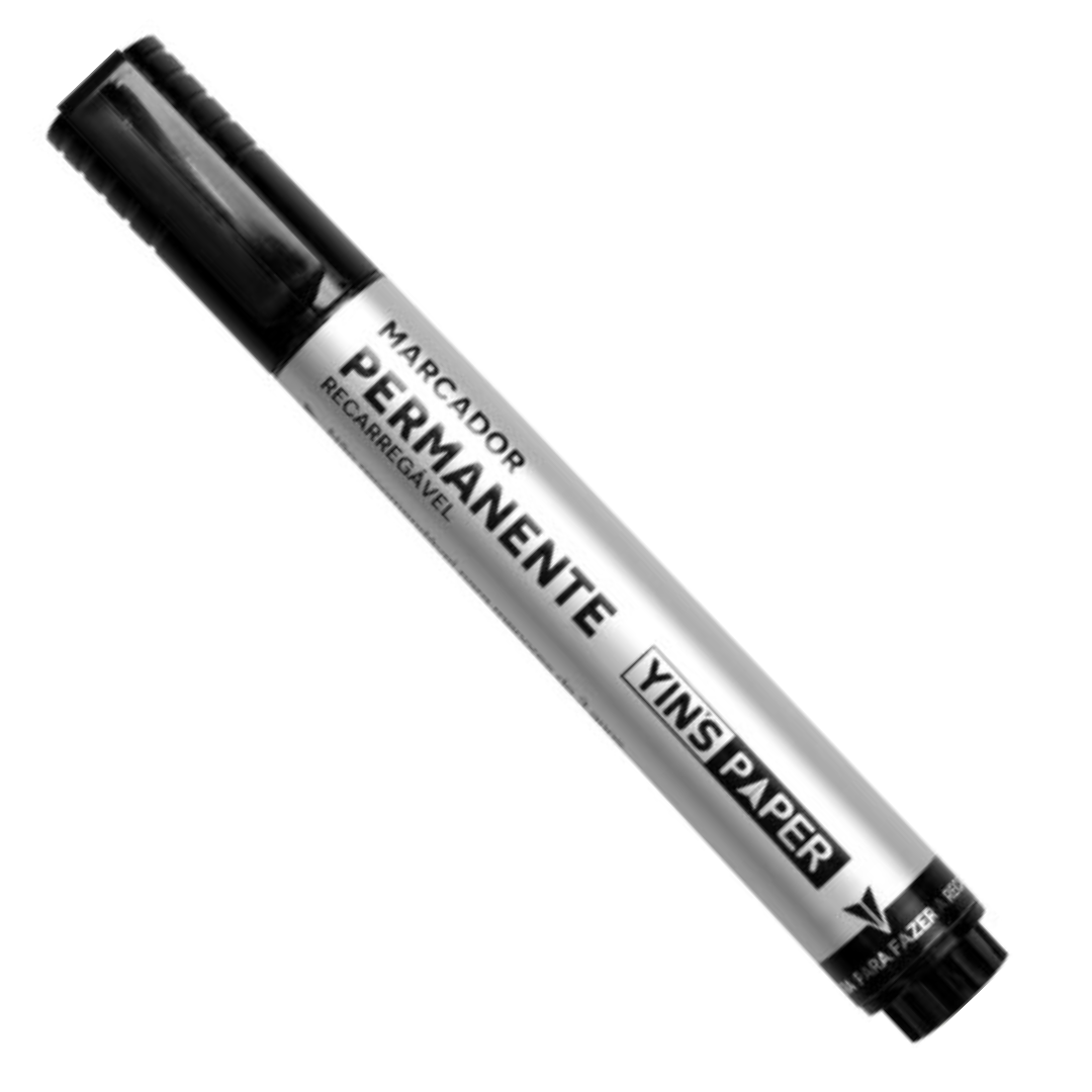 Marcador Permanente Recarr Pt Yins - Cx 24 Unidades