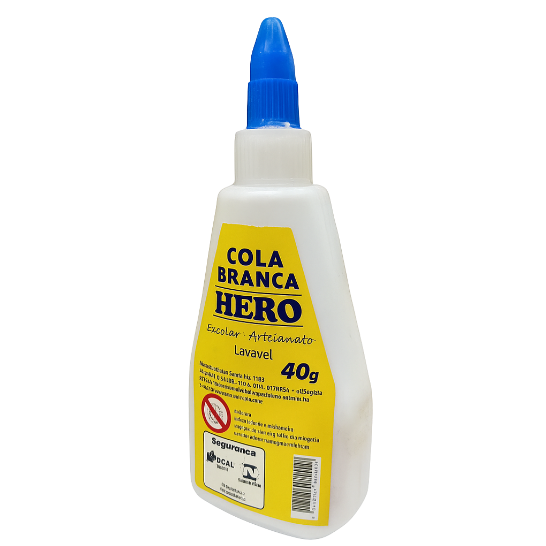 Cola Branca 40G Hero - Cx 12 Unidades
