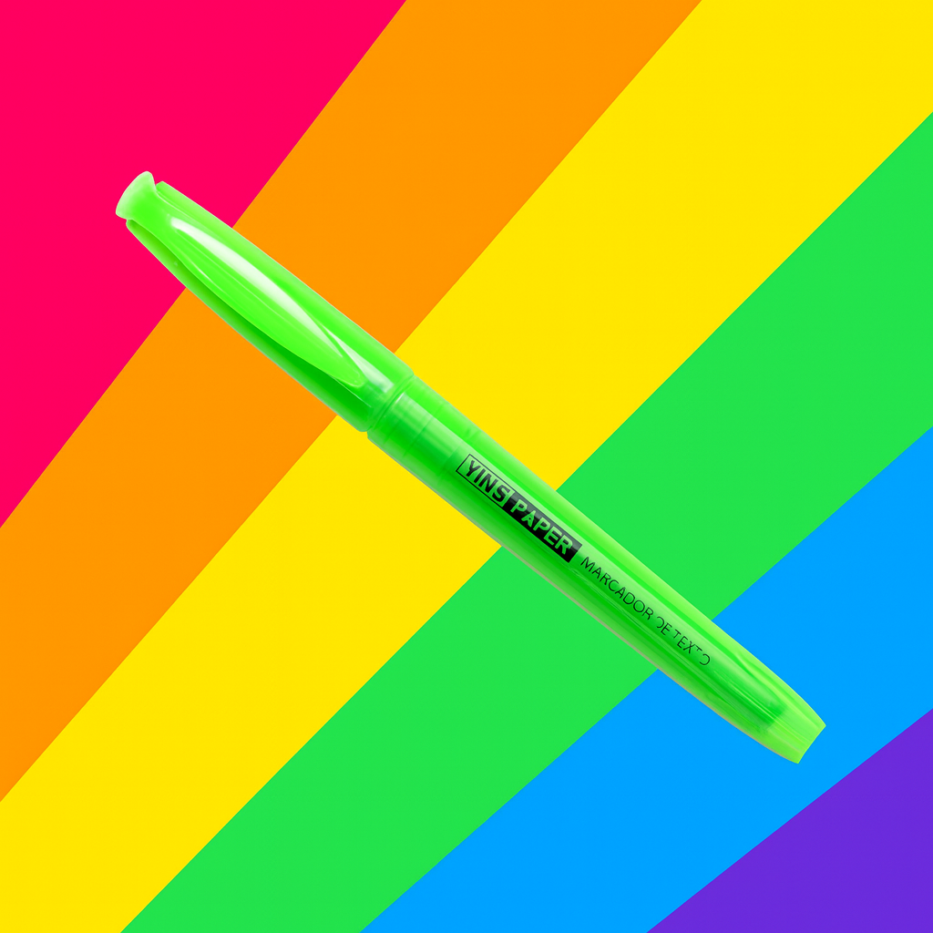 Marca Texto Verde Yins  - Cx 24 Unidades