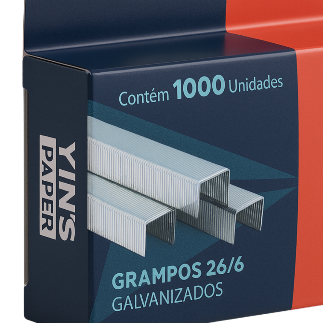 Grampogalvanizado 26/6 C/1000 Yins  - Cx 24 Unidades