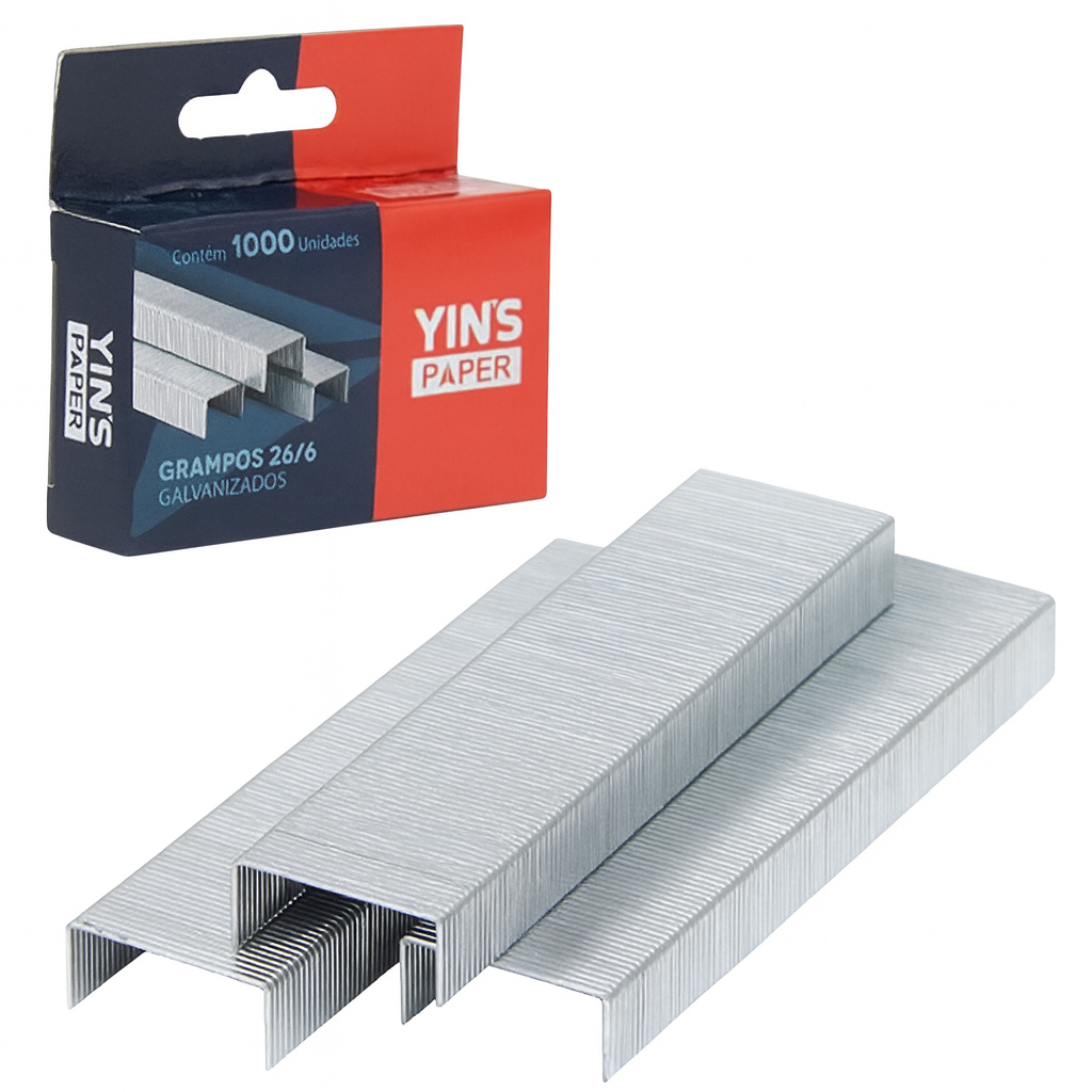 Grampogalvanizado 26/6 C/1000 Yins  - Cx 24 Unidades