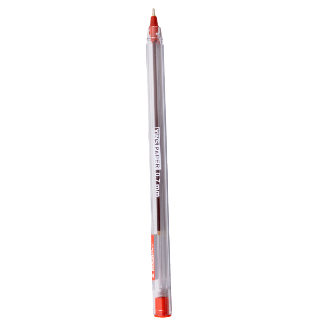 Caneta Esferográfica Yinlux Vermelha 0,7Mm Yins - Cx 24 Unidades