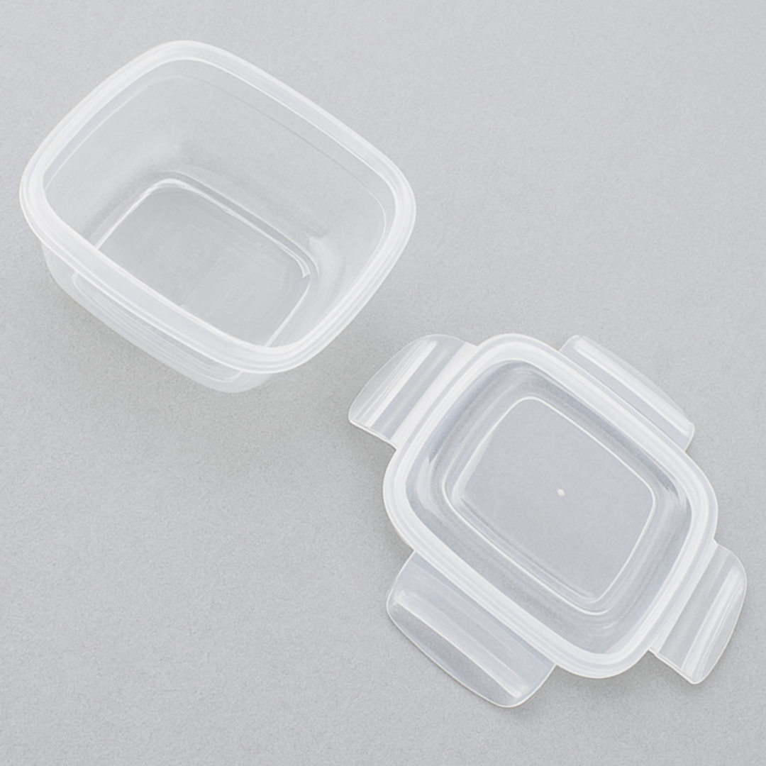 Pote Quadrado Fliplock 400Ml Rischioto  - Cx 12 Unidades
