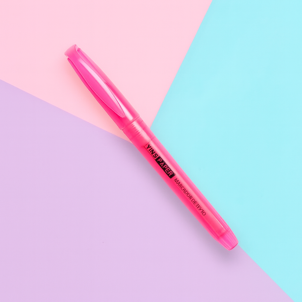 Marca Texto Rosa Yins  - Cx 24 Unidades