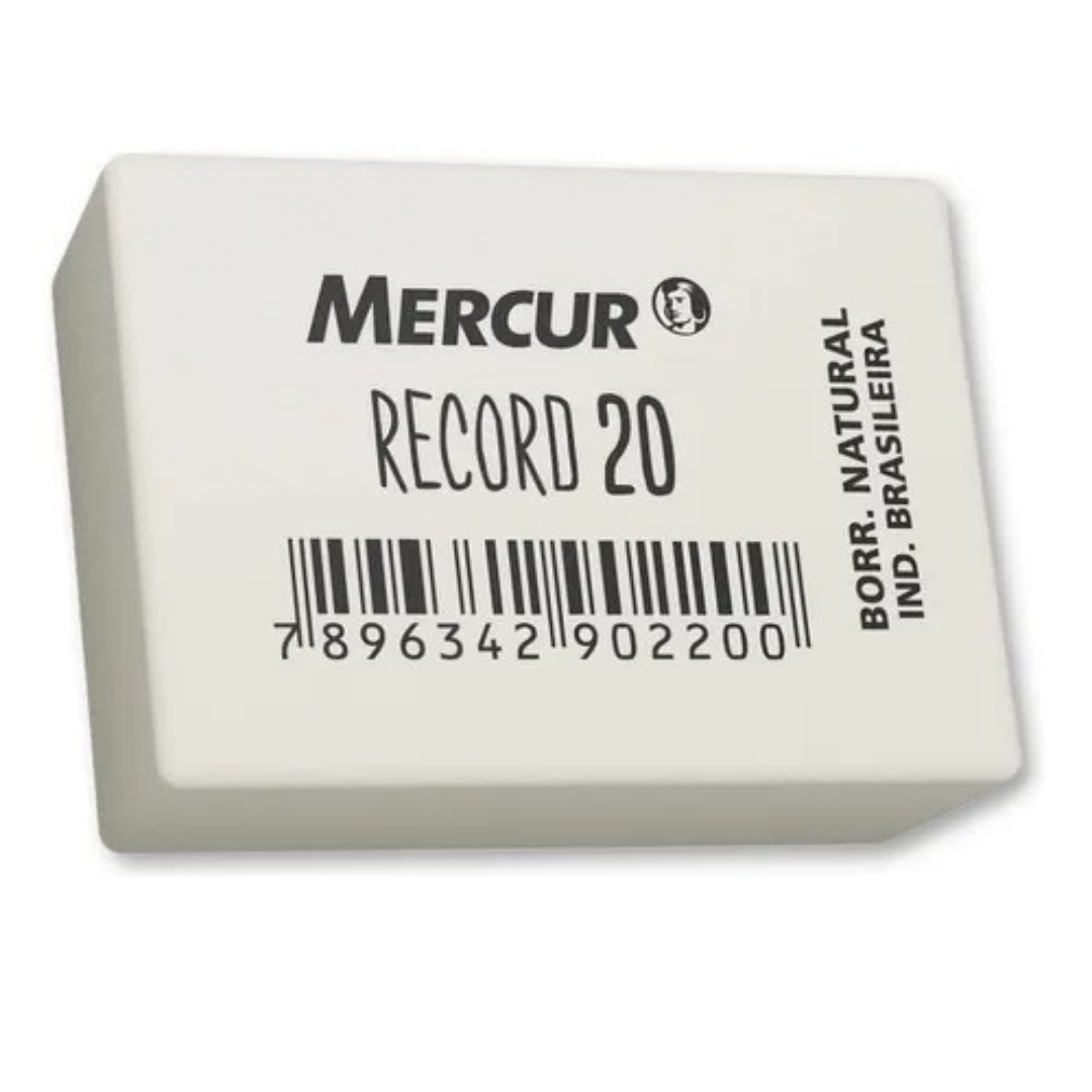 Borracha Record 20 Mercur  - Cx 20 Unidades