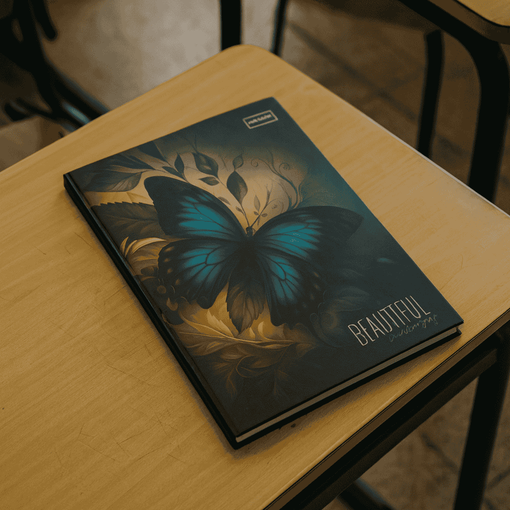 Caderno Brochura Cd Beautiful Butterfly Paulista - Cx 6 Unidades