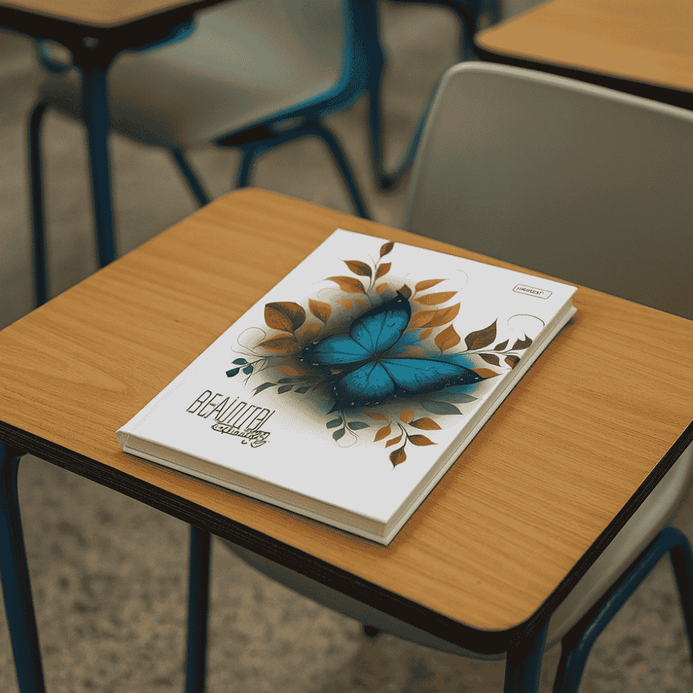 Caderno Brochura Cd Beautiful Butterfly Paulista - Cx 6 Unidades