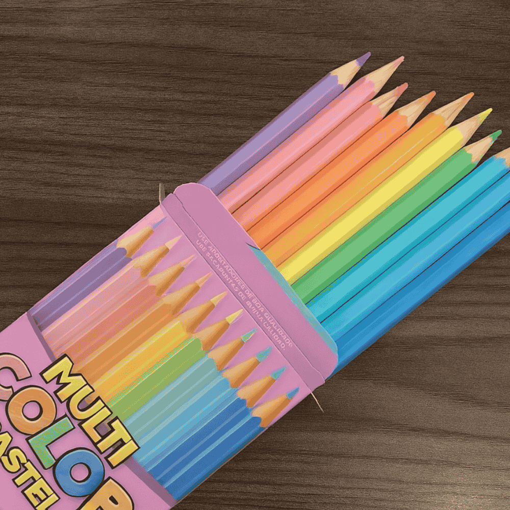 Ecolápis De Cor Pastel Multicolor Faber-Castell - Cx 12 Unidades
