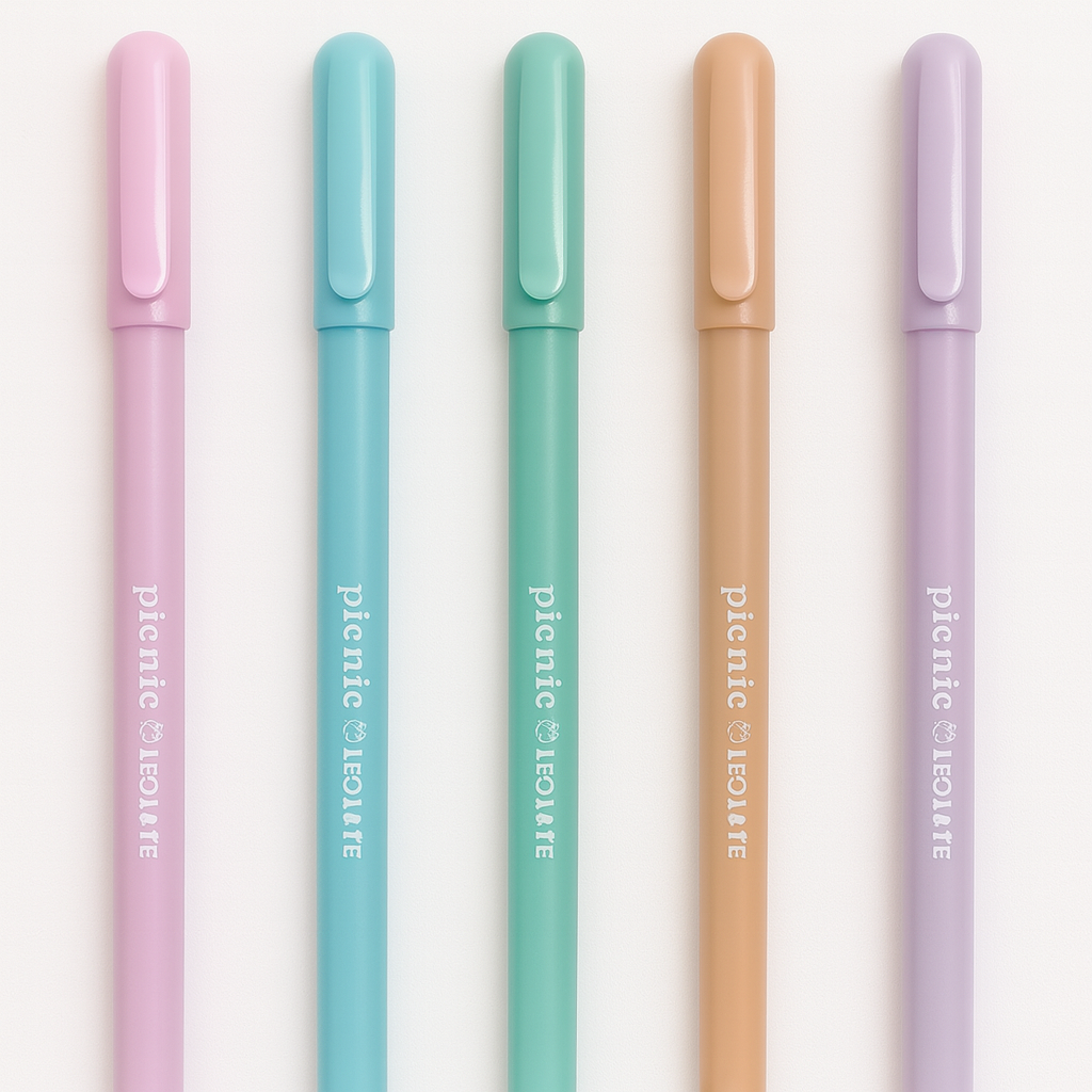 Caneta Esf Picnic 0.7  Cores Pasteis - Cx 50 Unidades
