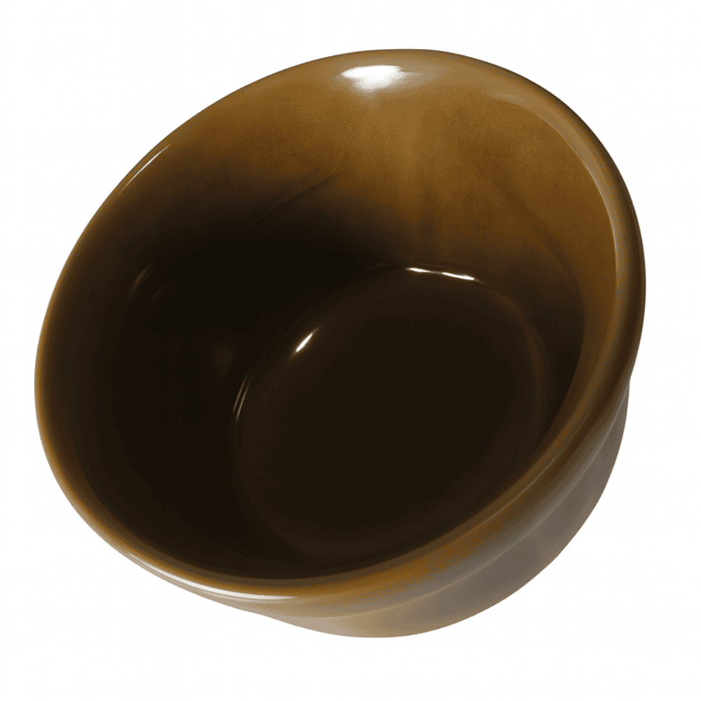 Cumbuca Porcelana Pequena Marrom 40M - Cx 12 Unidades