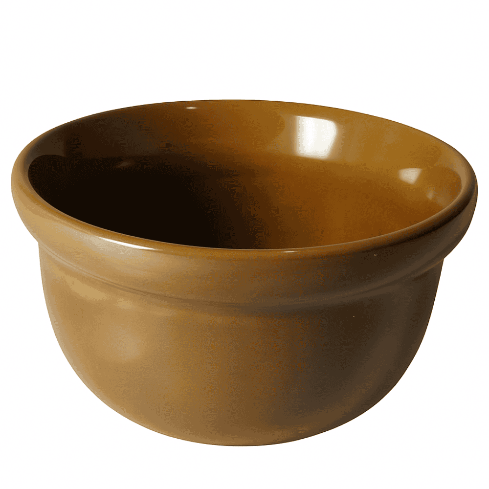 Cumbuca Porcelana Pequena Marrom 40M - Cx 12 Unidades