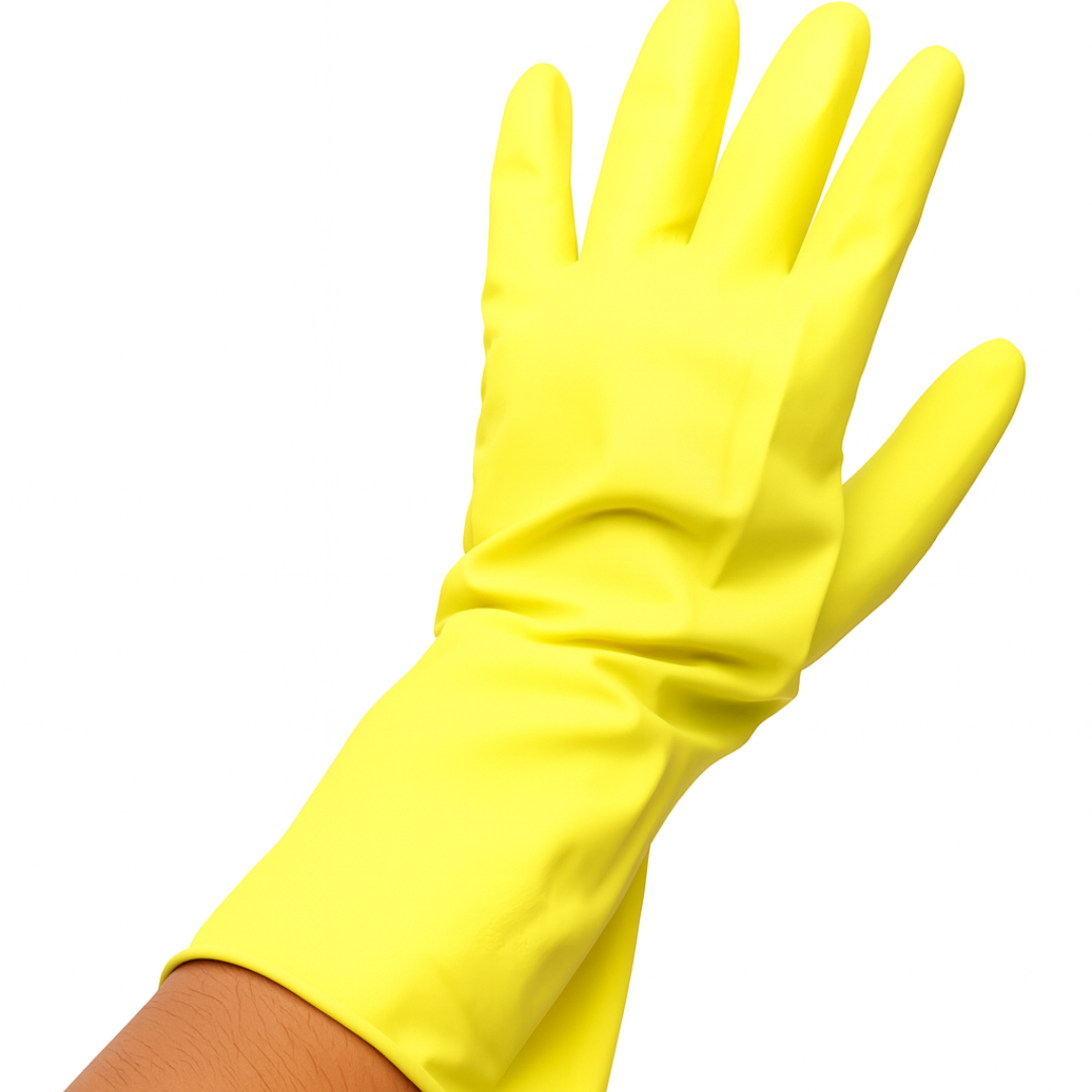 Luva Multiuso Latex M Amarela  - Cx 36 Unidades