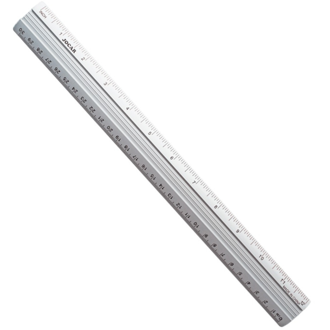 Regua De Aluminio 30Cm Leo E Leo  - Cx 12 Unidades