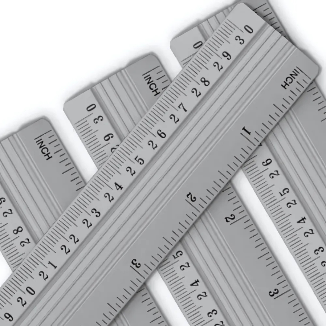 Regua De Aluminio 30Cm Leo E Leo  - Cx 12 Unidades