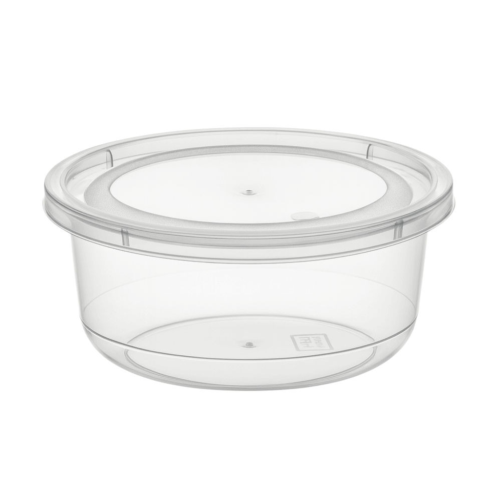 Pote Redondo Médio Linha Prime Ercaplast - Cx 12 Unidades