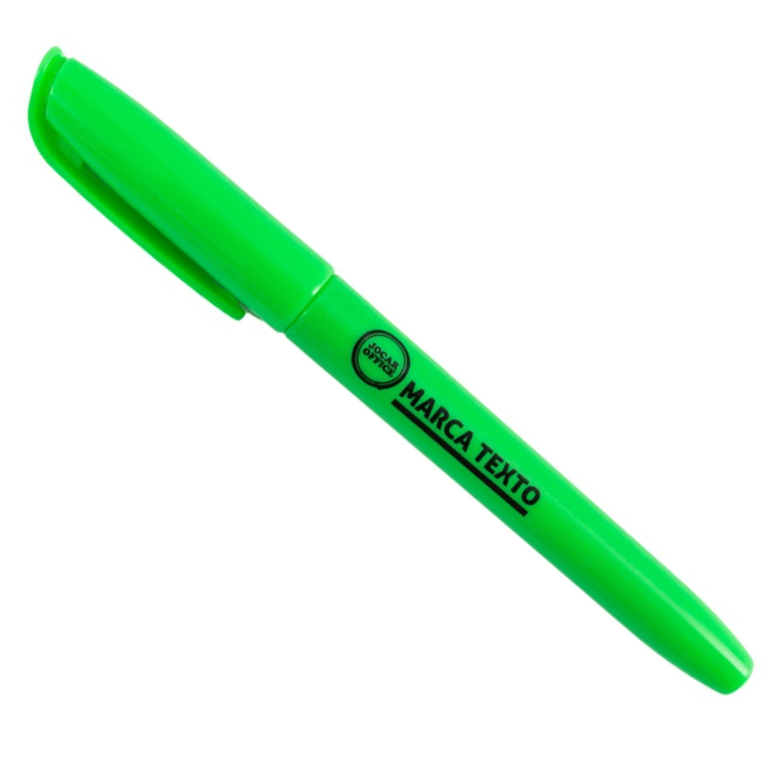 Marcador Texto Verde Slim Leo Leo  - Cx 12 Unidades