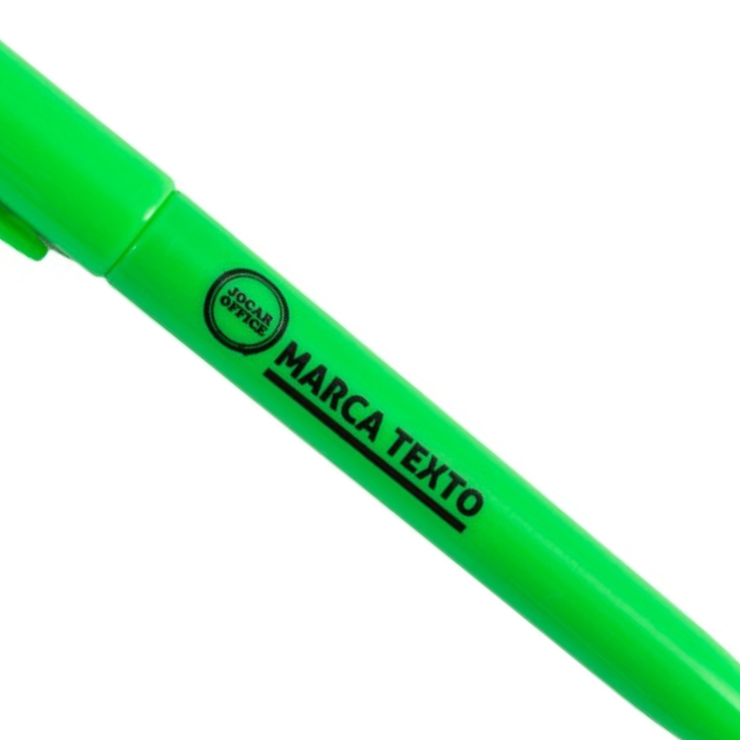 Marcador Texto Verde Slim Leo Leo  - Cx 12 Unidades