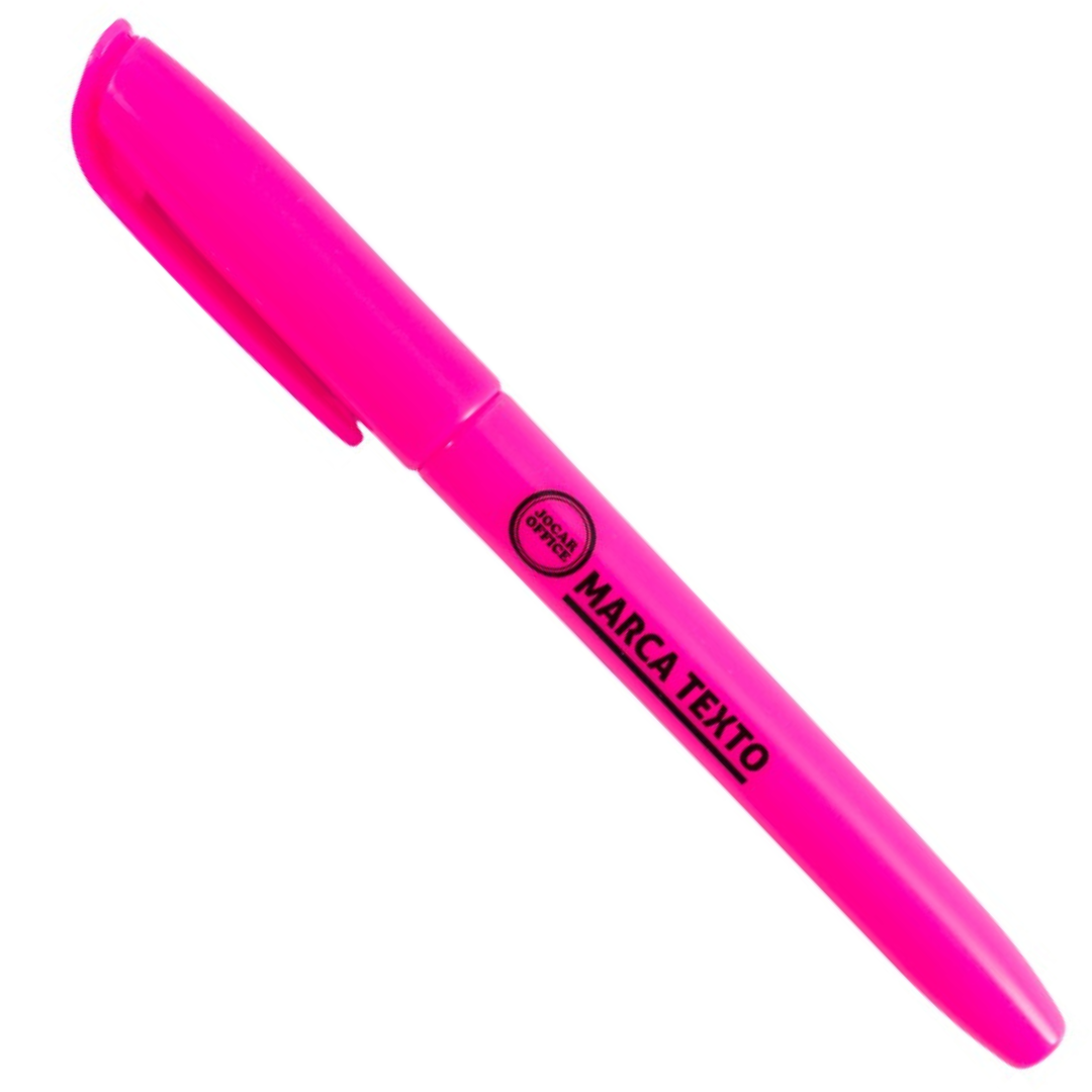 Marcador Texto Rosa Slim Leo Leo  - Cx 12 Unidades