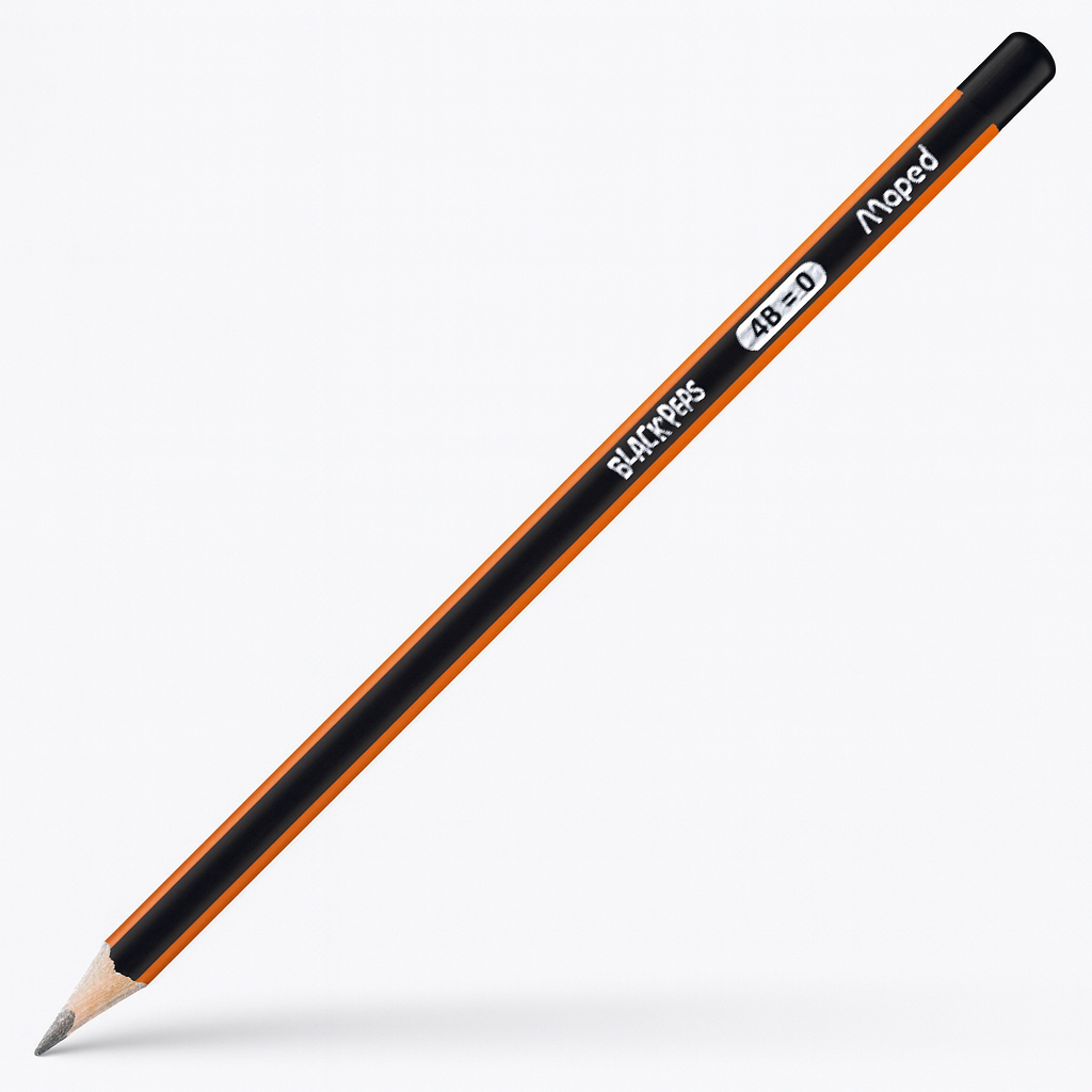 Lapis Grafite 4B Blackpeps Maped  - Cx 24 Unidades