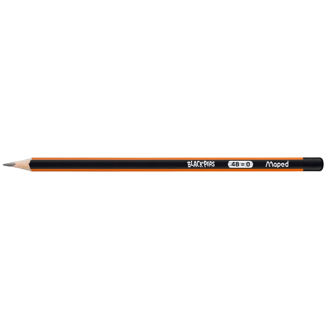 Lapis Grafite 4B Blackpeps Maped  - Cx 24 Unidades