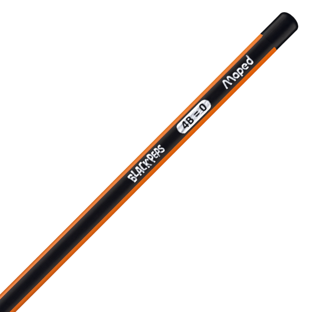 Lapis Grafite 4B Blackpeps Maped  - Cx 24 Unidades