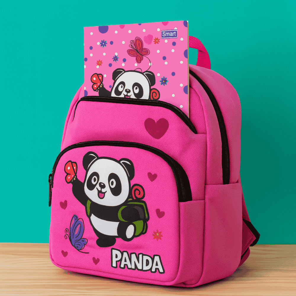 Caderno 1/4 Panda Smart - Cx 12 Unidades