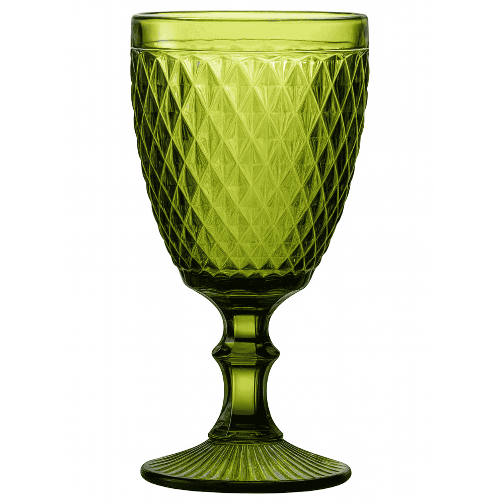 Taça De Vidro Safira Colorida 310Ml Chazak- Cx 12 Unidades