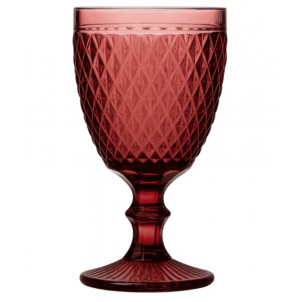 Taça De Vidro Safira Colorida 310Ml Chazak- Cx 12 Unidades