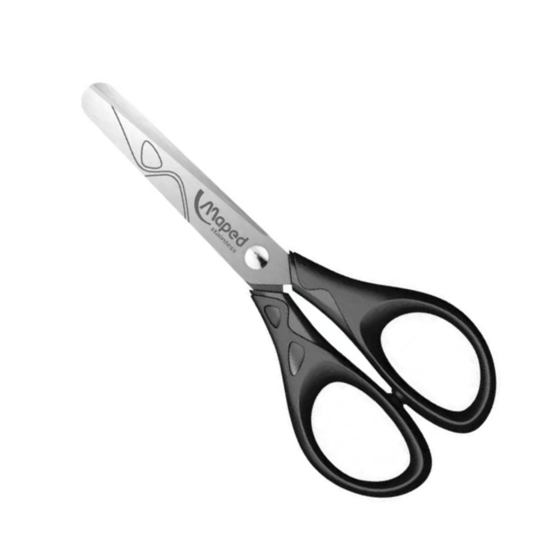 Tesoura 13 Essentials Preta Maped  - Cx 12 Unidades