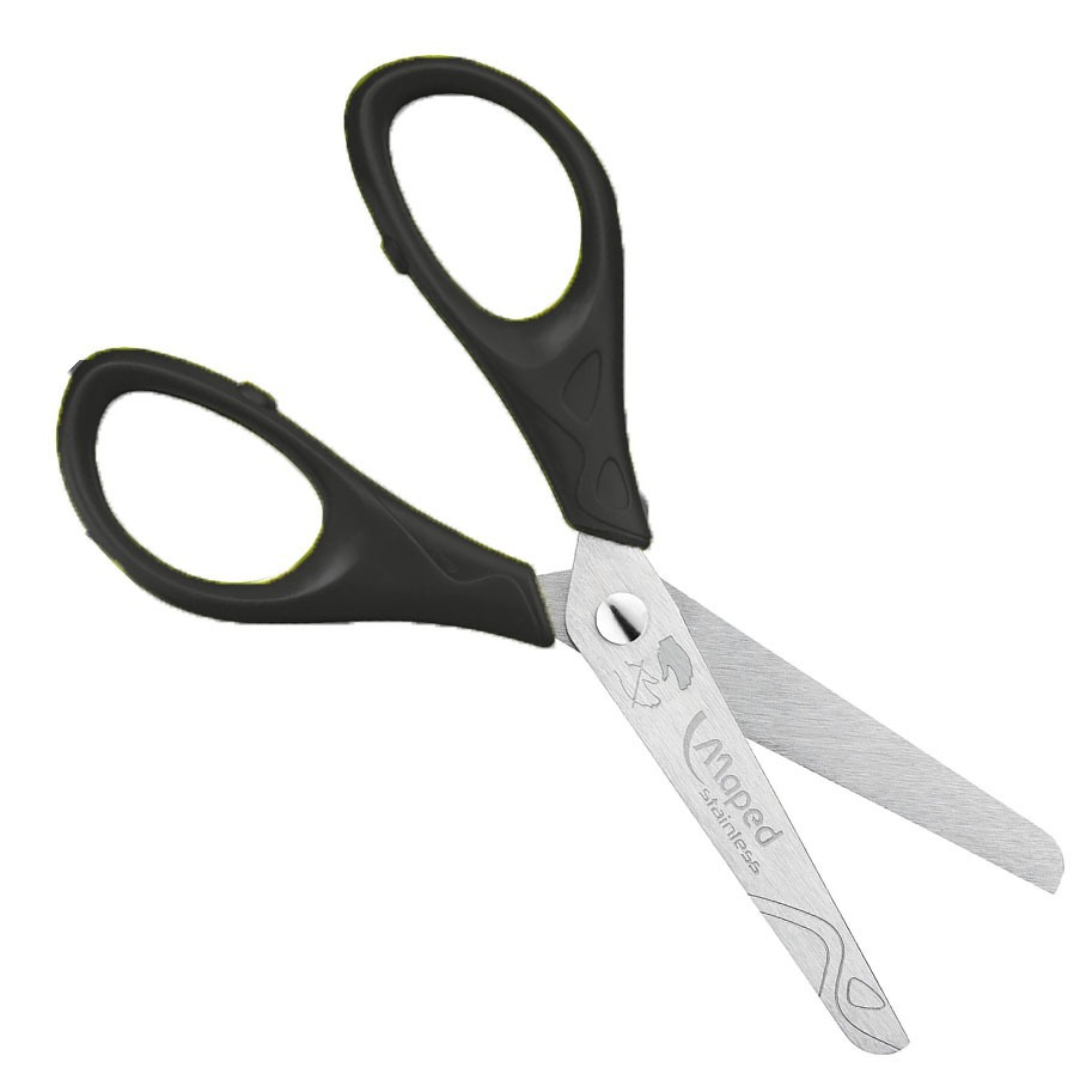 Tesoura 13 Essentials Preta Maped  - Cx 12 Unidades