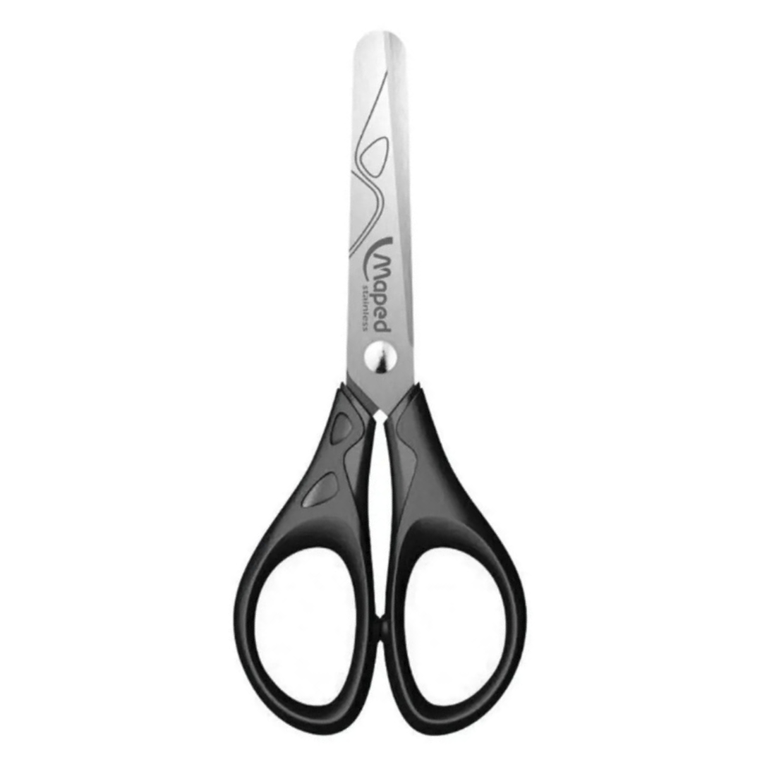 Tesoura 13 Essentials Preta Maped  - Cx 12 Unidades
