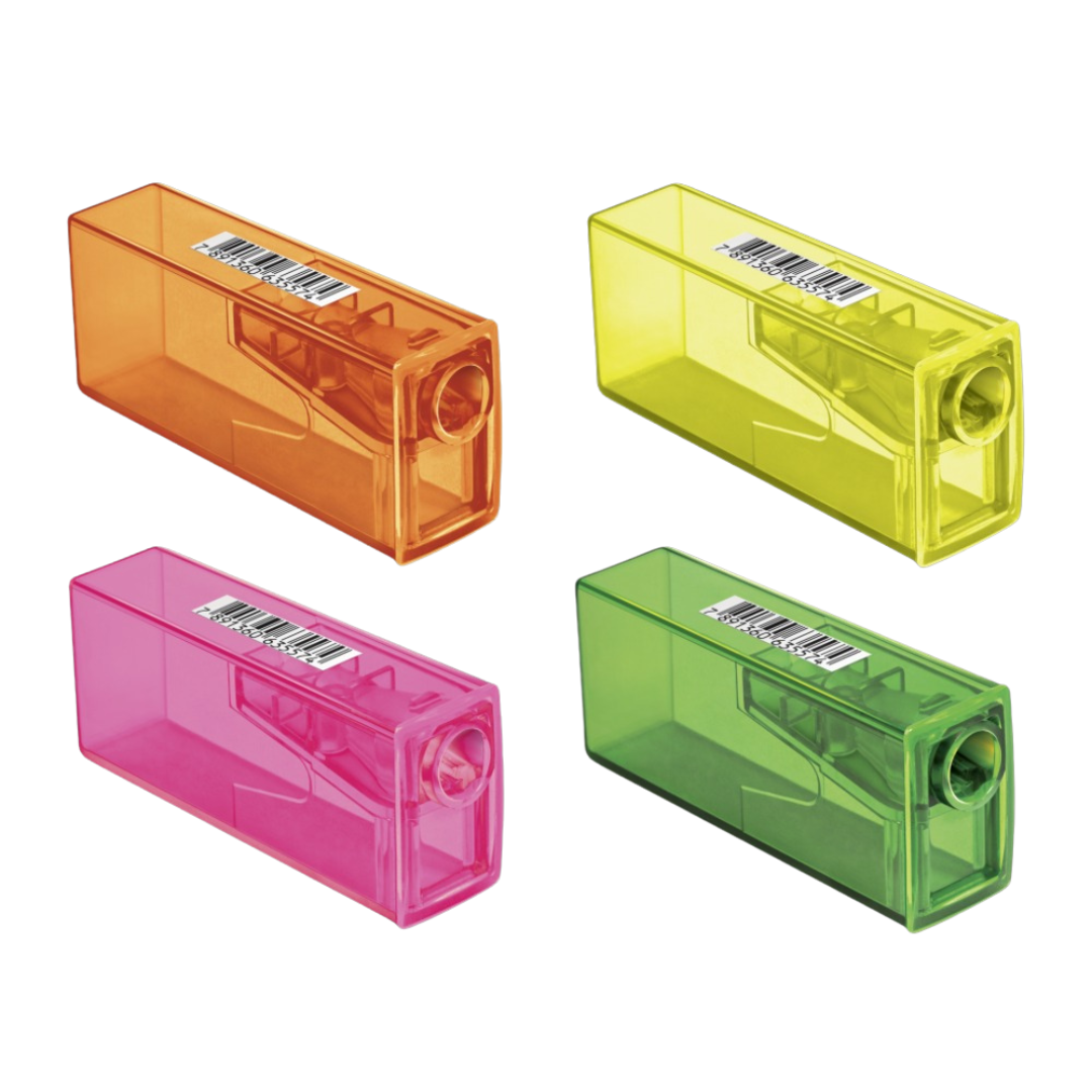 Apontador Neon C/Dep Faber Castell - Cx 25 Unidades