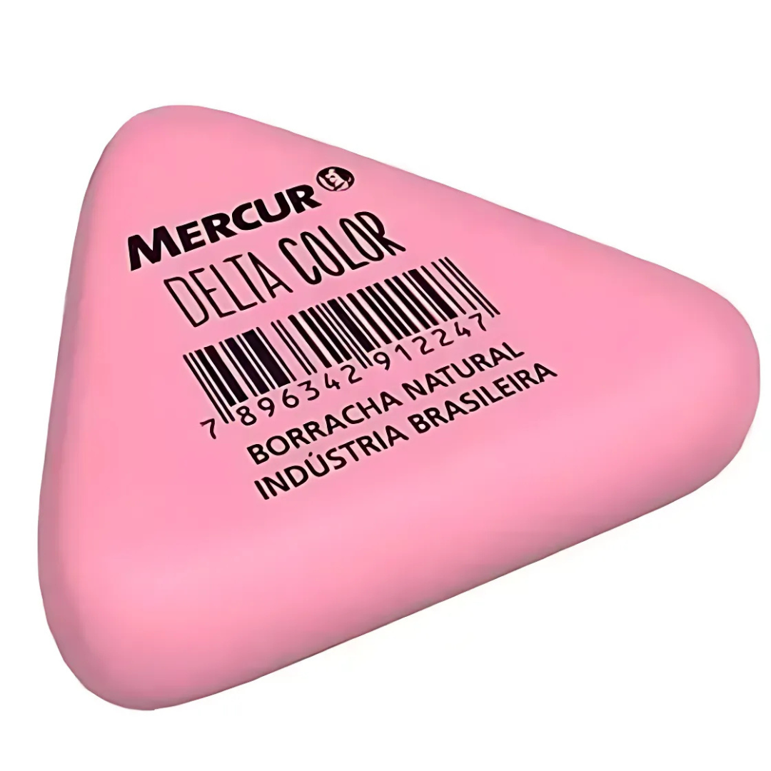 Borracha Delta Color Mercur  - Cx 24 Unidades
