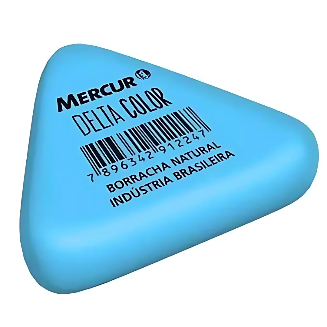 Borracha Delta Color Mercur  - Cx 24 Unidades