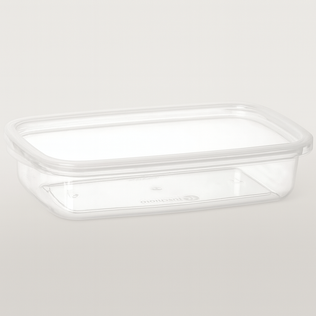 Pote Retangular Volare 380Ml Rischioto  - Cx 12 Unidades