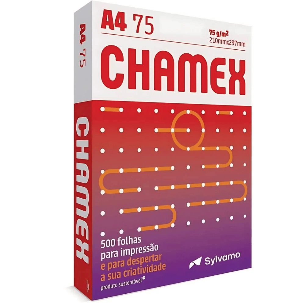 Papel Chamex Office A4 500Fls - Cx 6 Unidades
